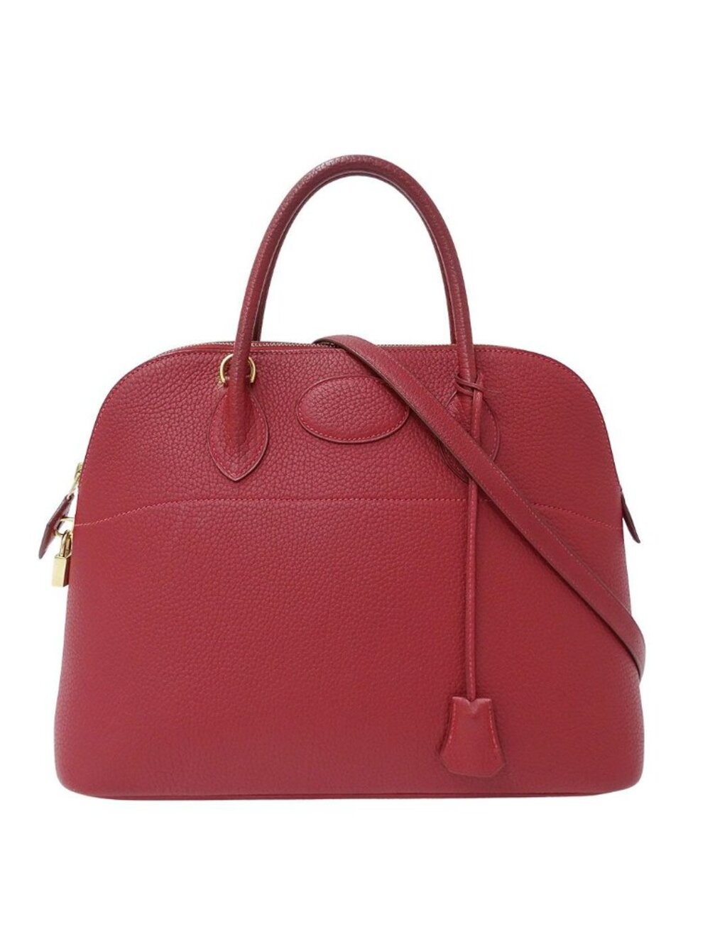 Hermes 2-Way Shoulder Bag Bolide 35 Togo Red Handle